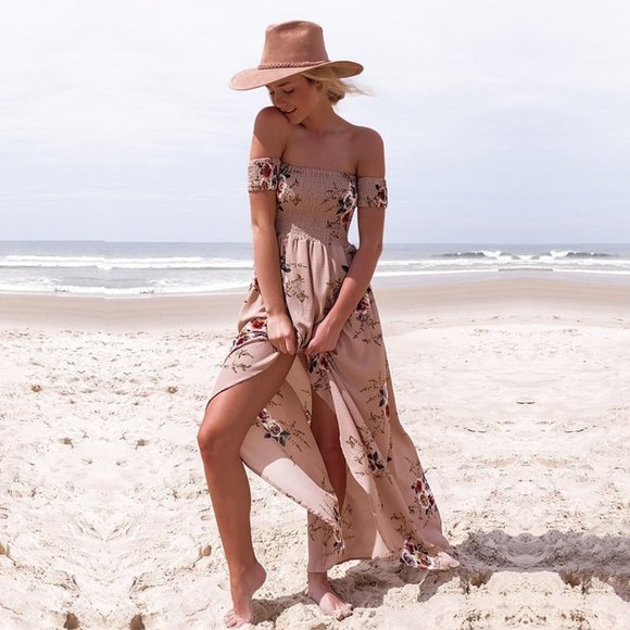 BOHO/SOHO Dresses & Skirts - 💗HP💗Floral Beach Dress  Cover Up